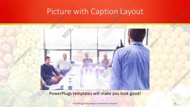 Picture with Caption presentation slide layout