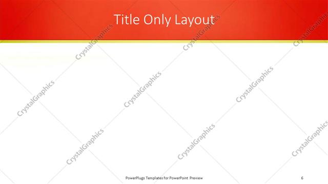 Title Only presentation slide layout