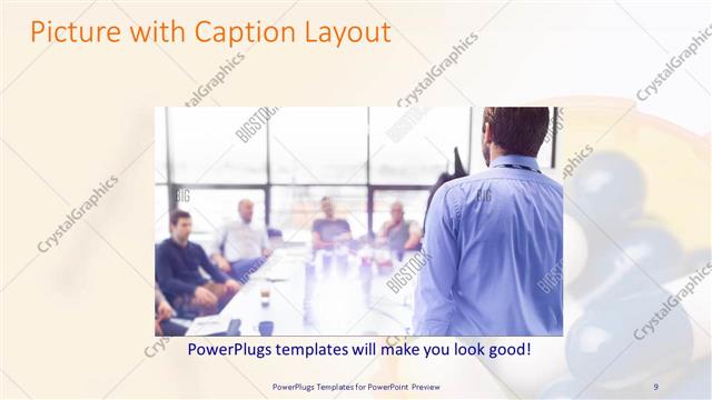Picture with Caption presentation slide layout