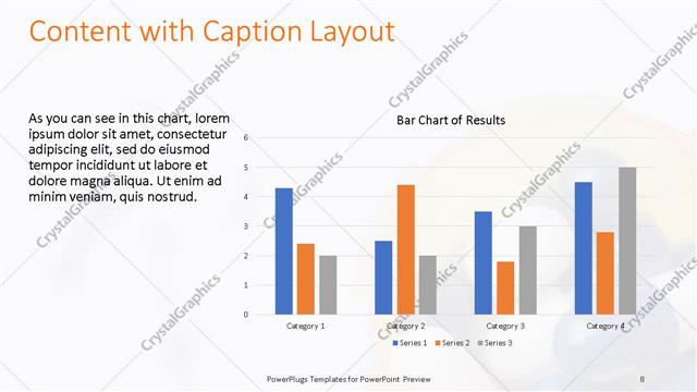 Content with Caption presentation slide layout