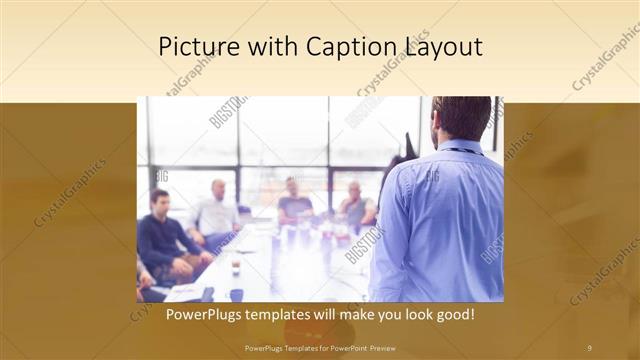 Picture with Caption presentation slide layout