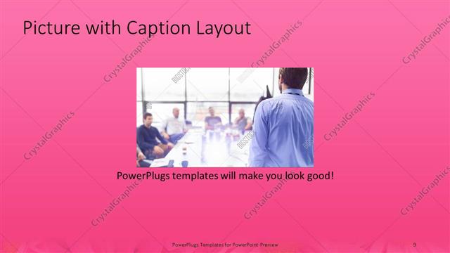 Picture with Caption presentation slide layout