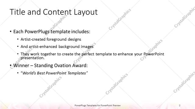 Title and Content presentation slide layout