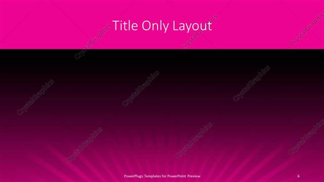Title Only presentation slide layout