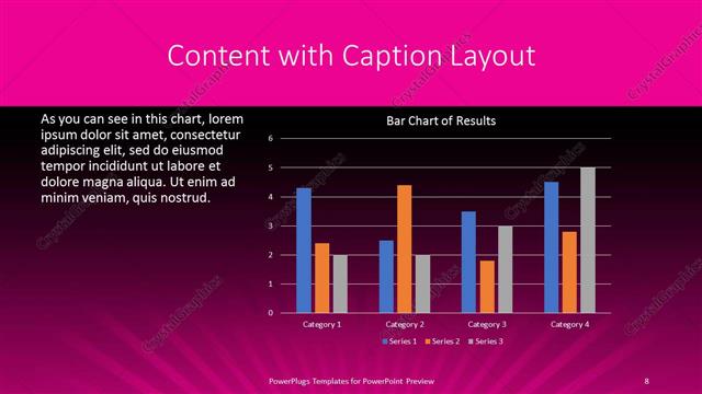 Content with Caption presentation slide layout