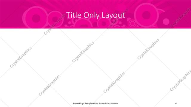 Title Only presentation slide layout