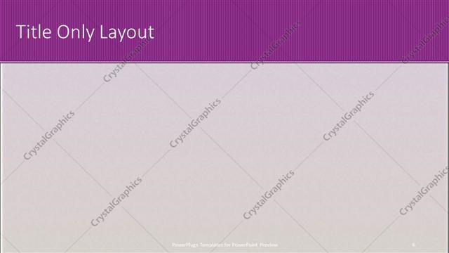 Title Only presentation slide layout