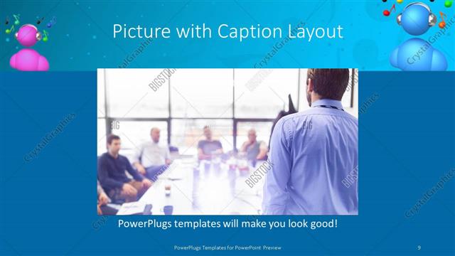 Picture with Caption presentation slide layout