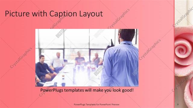 Picture with Caption presentation slide layout