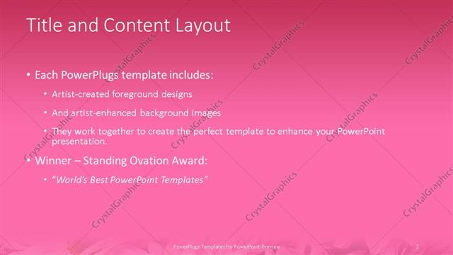 Title and Content presentation slide layout