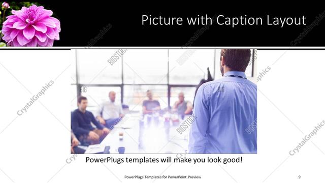 Picture with Caption presentation slide layout