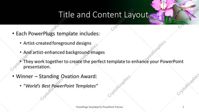 Title and Content presentation slide layout