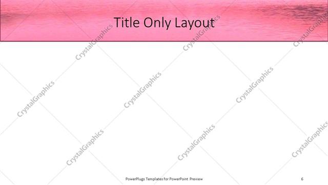 Title Only presentation slide layout