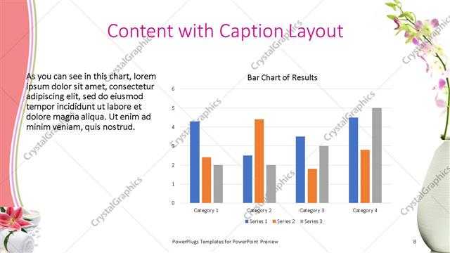 Content with Caption presentation slide layout