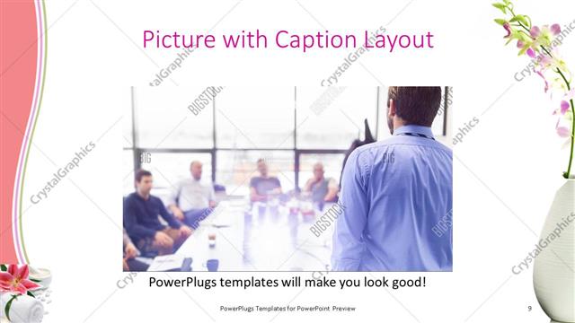 Picture with Caption presentation slide layout