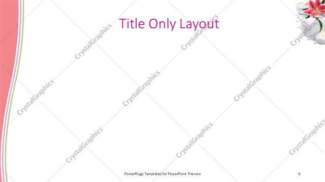 Title Only presentation slide layout