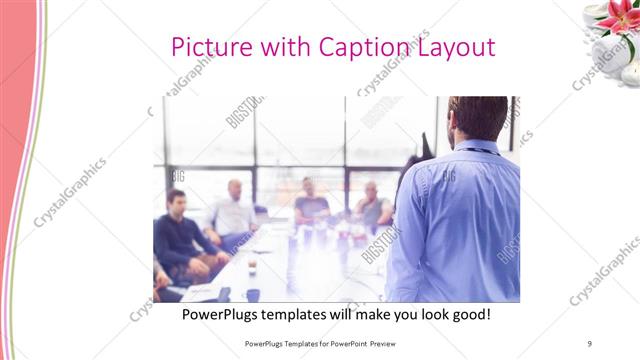 Picture with Caption presentation slide layout