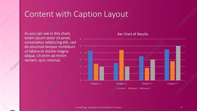 Content with Caption presentation slide layout