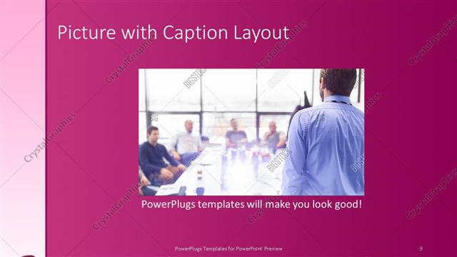 Picture with Caption presentation slide layout