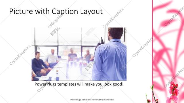 Picture with Caption presentation slide layout