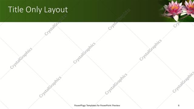 Title Only presentation slide layout