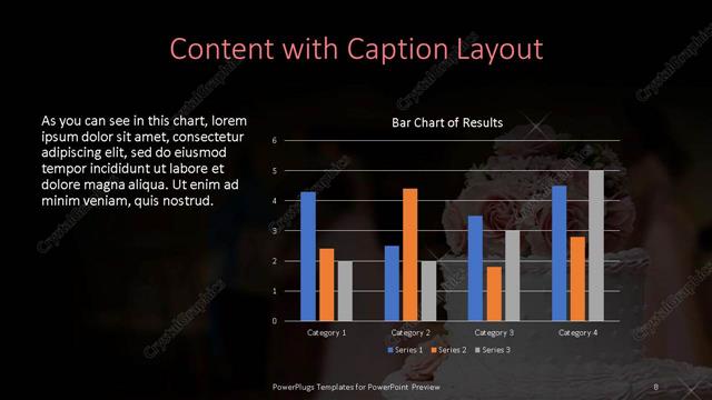 Content with Caption presentation slide layout