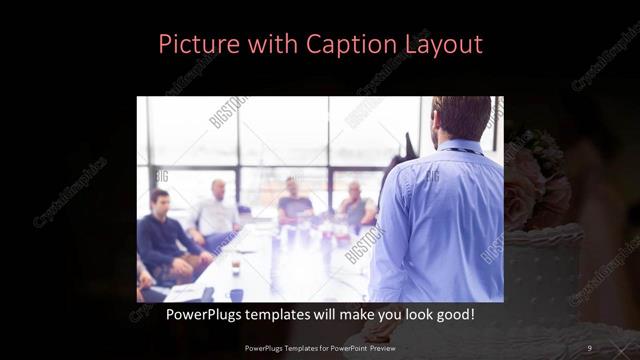 Picture with Caption presentation slide layout