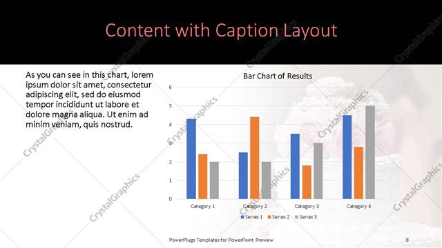 Content with Caption presentation slide layout