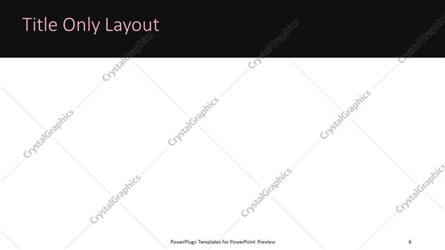 Title Only presentation slide layout