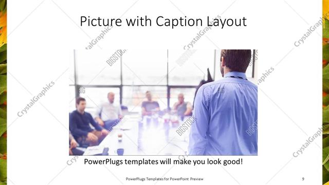 Picture with Caption presentation slide layout