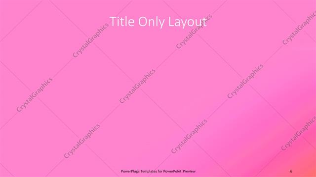 Title Only presentation slide layout