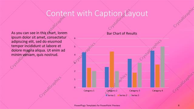 Content with Caption presentation slide layout