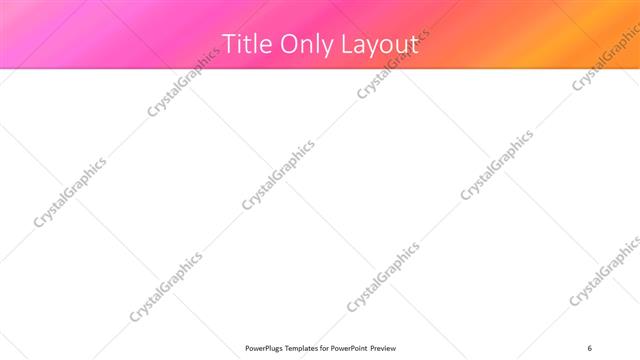Title Only presentation slide layout