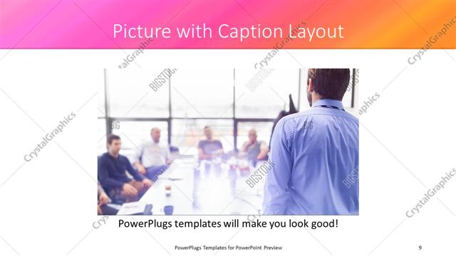 Picture with Caption presentation slide layout