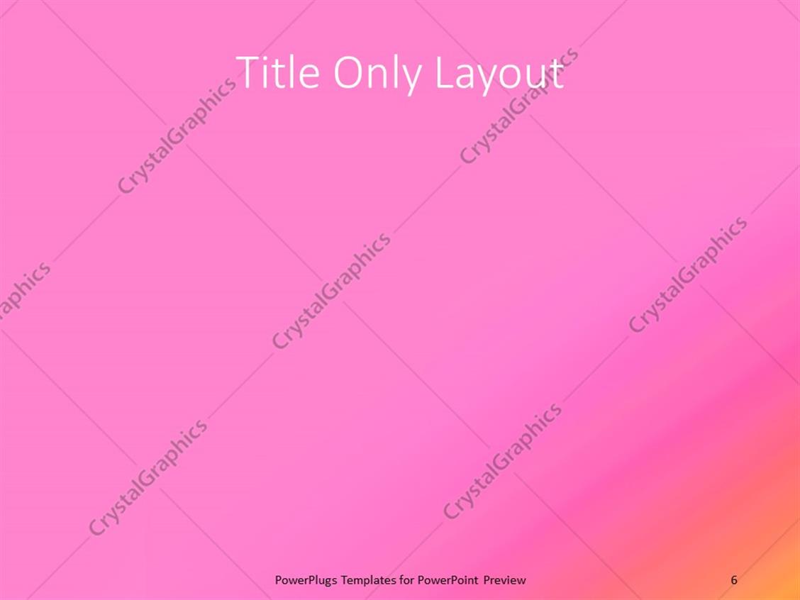 PowerPoint Template: a plain abstract background with pink and orange