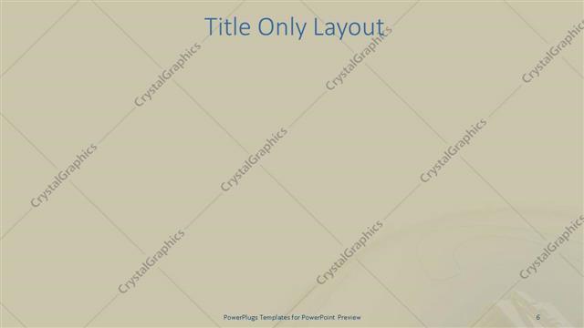 Title Only presentation slide layout