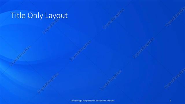 Title Only presentation slide layout