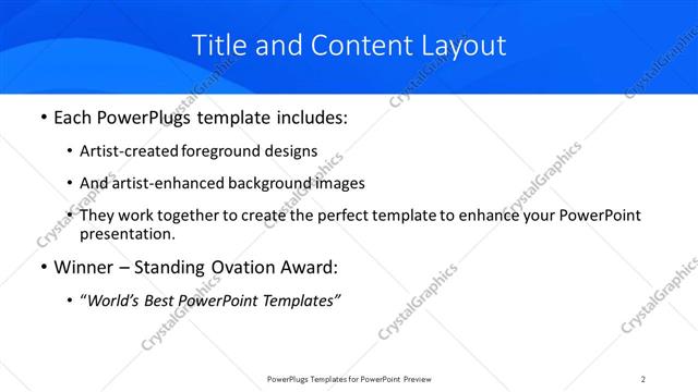 Title and Content presentation slide layout