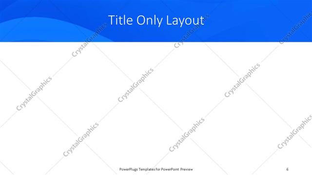 Title Only presentation slide layout