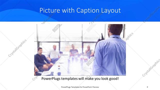 Picture with Caption presentation slide layout
