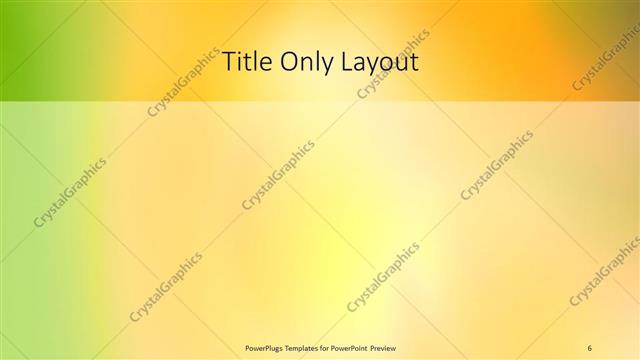 Title Only presentation slide layout