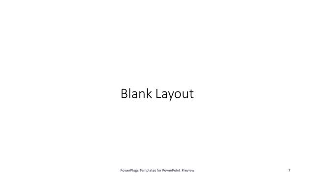 Blank presentation slide layout