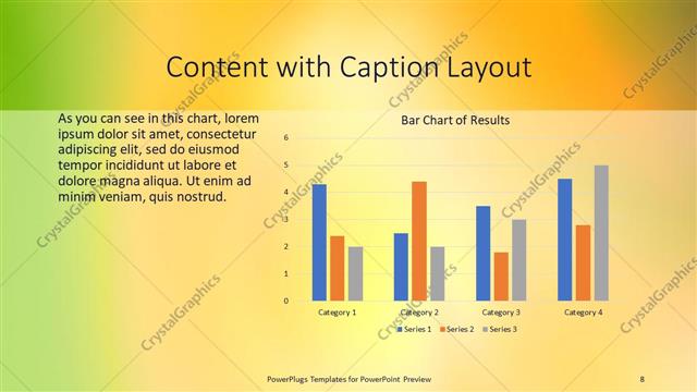 Content with Caption presentation slide layout