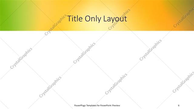 Title Only presentation slide layout