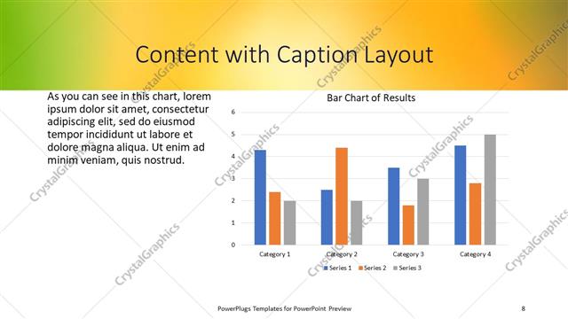 Content with Caption presentation slide layout