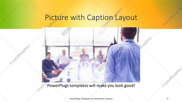 Picture with Caption presentation slide layout