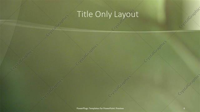 Title Only presentation slide layout