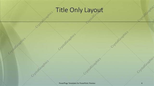 Title Only presentation slide layout