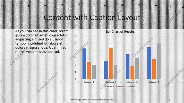 Content with Caption presentation slide layout