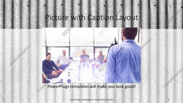 Picture with Caption presentation slide layout